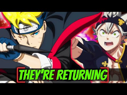 GREAT NEWS For BORUTO &amp; BLACK CLOVER Anime Returns!!!