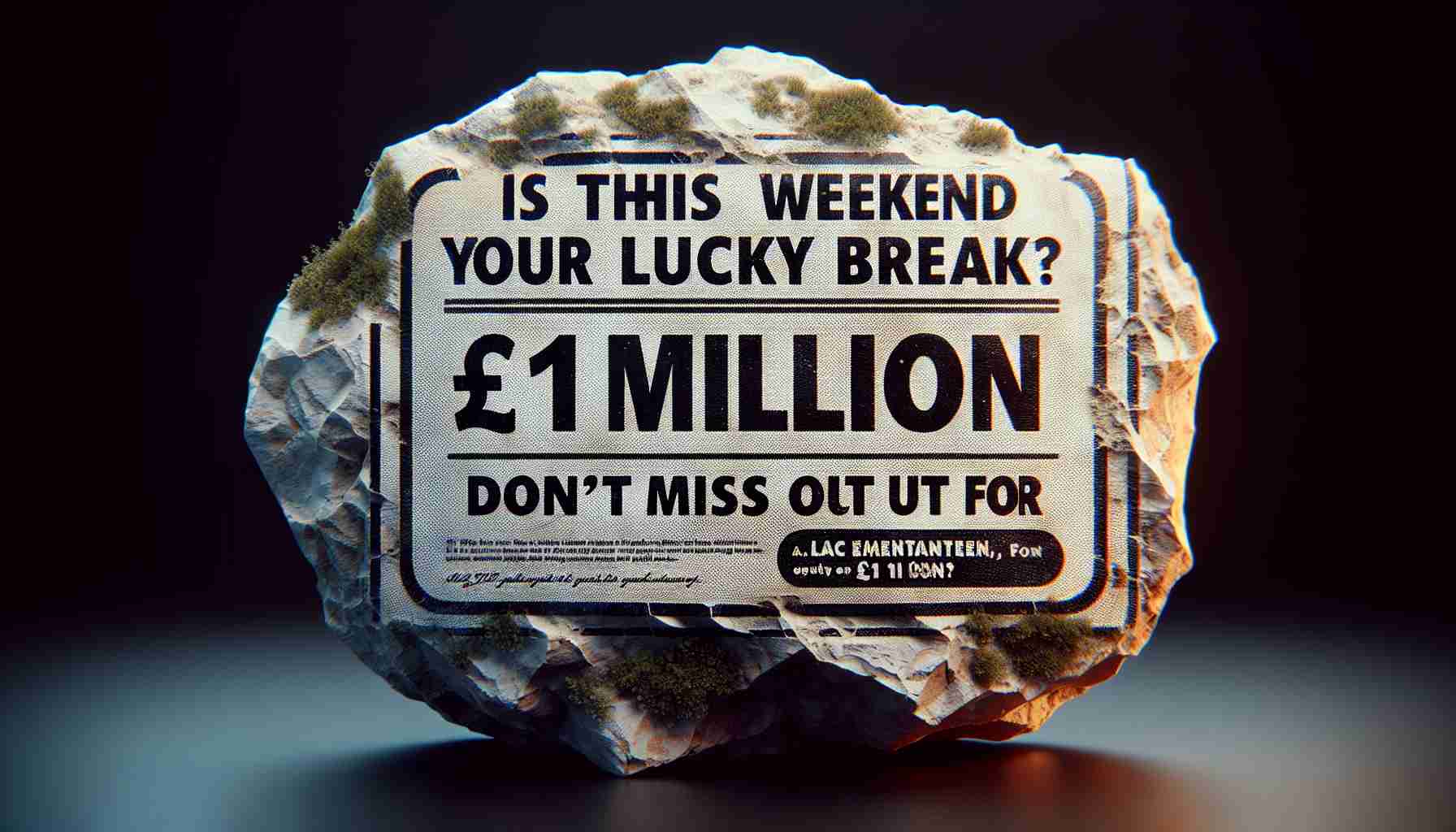 Is This Weekend Your Lucky Break? Don't Miss Out on £1 Million!